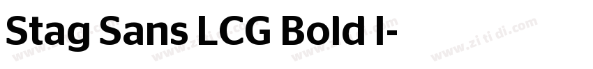 Stag Sans LCG Bold I字体转换